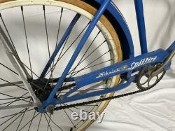 Vintage 1949 Schwinn Spitfire 26 Men's Cruiser Bicycle Blue Chicago C-Serial