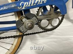 Vintage 1949 Schwinn Spitfire 26 Men's Cruiser Bicycle Blue Chicago C-Serial
