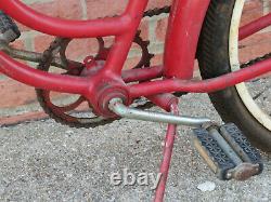 Vintage 1950 Red Schwinn 17 Women's Girls Panther  Bicycle