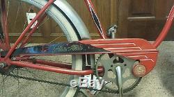 Vintage 1950 Schwinn red Phantom Original Bicycle