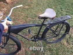 Vintage 1950 Shelby Airflo Deluxe Bicycle With Gas Tank
