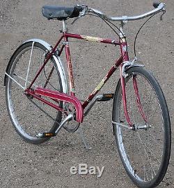 Vintage 1950 Violet Schwinn New World Lightweight Bike 3 Speed Superior Bicycle