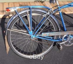 Vintage 1950's Blue Schwinn Mark II Jaguar Men's Bicycle Can Ship To You