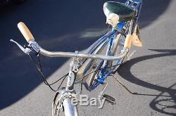 Vintage 1950's Blue Schwinn Mark II Jaguar Men's Bicycle Can Ship To You