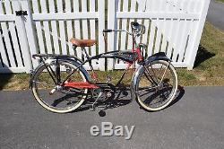 Vintage 1950's Schwinn Black Phantom Original Bicycle