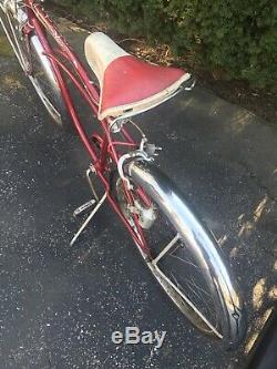 Vintage 1950s/60s Schwinn Corvette Red Boys Bicycle