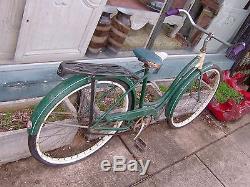 Vintage 1950s Schwinn Bicycle Bike original paint Luggage Rack Great Condition