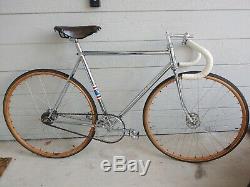 Vintage 1950s Schwinn Paramount Racer Track Frame Chrome Bike Wooden Wheelset