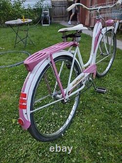 Vintage 1950s Schwinn Starlet 1952 Pink Womans Ladies Bicycle 24 Bike Jun. 1952