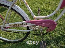 Vintage 1950s Schwinn Starlet 1952 Pink Womans Ladies Bicycle 24 Bike Jun. 1952