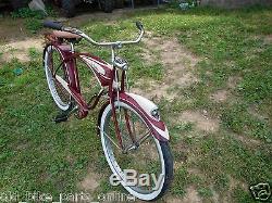 Vintage 1951 Schwinn 26 Mens Autocycle Deluxe B6 Bicycle Tank Locking Springer