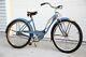 Vintage 1952 Schwinn Hornet Bicycle Blue Tank Horn Balloon Tire Old Bike Antique