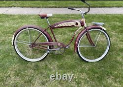 Vintage 1953 Original Chicago Schwinn Dx Ballooner Bike