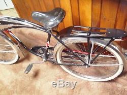 Vintage 1953 SCHWINN BLACK PHANTOM Bicycle -Antique Baloon Tire Bike 26