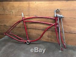 Vintage 1953 Schwinn / American Standard Mens Bicycle Frame With Springer Fork