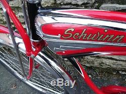 Vintage 1953 Schwinn Red Phantom Bicycle
