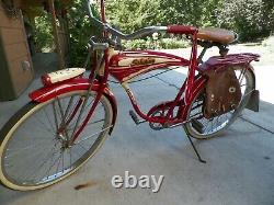 Vintage 1957 Schwinn Hornet 26 Bicycle original paint & decals 7 spd cruiser