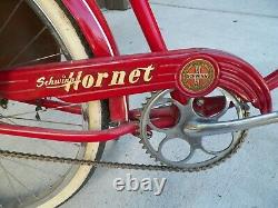 Vintage 1957 Schwinn Hornet 26 Bicycle original paint & decals 7 spd cruiser