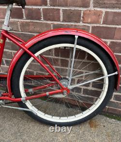 Vintage 1958 Red Ladies Schwinn Spitfire Bicycle Cruiser Bike-All Original RARE