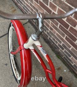 Vintage 1958 Red Ladies Schwinn Spitfire Bicycle Cruiser Bike-All Original RARE