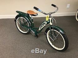 Vintage 1958 SCHWINN Bike Antique Fat Tire Bicycle 20 BALLOON TIRE TANK RACK
