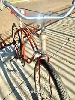 Vintage 1958 SCHWINN FLYING STAR 26 Cruiser Klunker 2 Speed Bendix Wasp Hornet