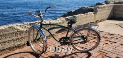 Vintage 1959 Schwinn Mens Tiger Bicycle 24 Crusier Huffy Murray Western Flyer