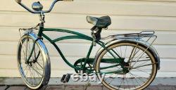 Vintage 1959 Schwinn Mens Tiger Bicycle 24 Crusier Huffy Murray Western Flyer
