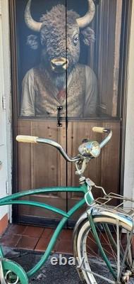 Vintage 1959 Schwinn Mens Tiger Bicycle 24 Crusier Huffy Murray Western Flyer