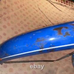 Vintage 1960 Schwinn 26 Bicycle Fenders Blue Originals