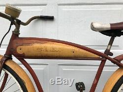 Vintage 1960 Schwinn Bicycle Flying Star 26 Wheels 18.5 Frame Chicago USA