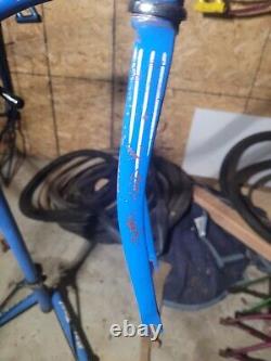 Vintage 1960 Schwinn Tornado Frame + Fork Blue Fastback Stardust S7 Krate