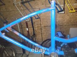 Vintage 1960 Schwinn Tornado Frame + Fork Blue Fastback Stardust S7 Krate