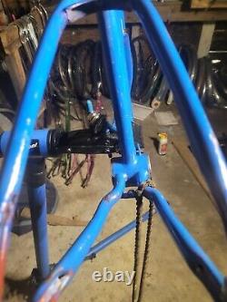 Vintage 1960 Schwinn Tornado Frame + Fork Blue Fastback Stardust S7 Krate