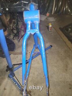 Vintage 1960 Schwinn Tornado Frame + Fork Blue Fastback Stardust S7 Krate