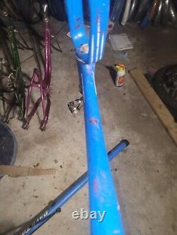 Vintage 1960 Schwinn Tornado Frame + Fork Blue Fastback Stardust S7 Krate