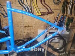 Vintage 1960 Schwinn Tornado Frame + Fork Blue Fastback Stardust S7 Krate