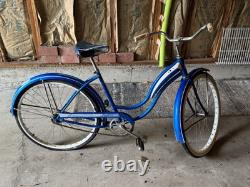Vintage 1960's Schwinn Fiesta Bicycle Blue