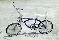 Vintage 1960's Schwinn Stingray Bike in Blue