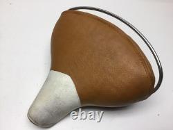 Vintage 1960s Mesinger Men's Bicycle Seat Gold White Schwinn Bike Original