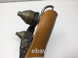 Vintage 1960s Mesinger Men's Bicycle Seat Gold White Schwinn Bike Original