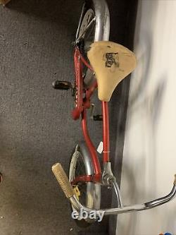 Vintage 1960s SCHWINN PIXIE Red with 16 wheels + solid tires