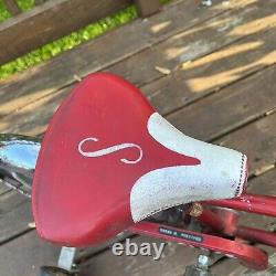 Vintage 1960s SCHWINN PIXIE Red with16 wheels, and training wheels, Untouched