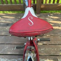 Vintage 1960s SCHWINN PIXIE Red with16 wheels, and training wheels, Untouched