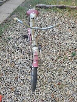 Vintage 1960s Schwinn CATALINA 1960 Pink Womans Ladies Bicycle 26 Bike