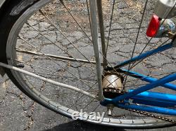 Vintage 1960s blue Schwinn Deluxe Breeze 3-speed Bike (Bicycle) withBasket&Lights