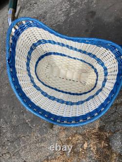 Vintage 1960s blue Schwinn Deluxe Breeze 3-speed Bike (Bicycle) withBasket&Lights