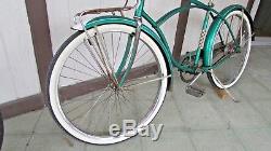 Vintage 1961 Green Schwinn 26 Tiger 2 Speed Kickback Bicycle All Original