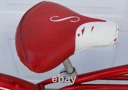 Vintage 1962 Schwinn Typhoon Mens 26 Bicycle With Red Band 2 Speed Kick Back Hub
