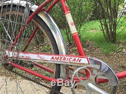 Vintage 1963 Schwinn American Men's Bicycle Born 7/26/63 2 Speed Coaster